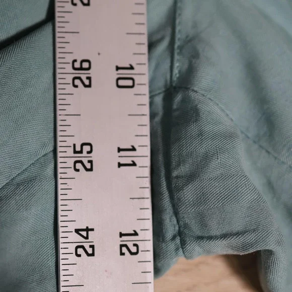 PT Torino Pants Mens 36x36 Green Slim Fit Cotton Linen Dress Casual Chinos